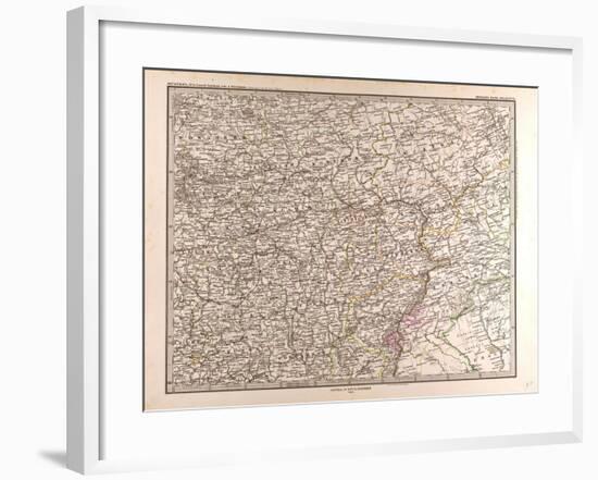 Map of Eastern Europe, 1873-null-Framed Giclee Print