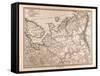 Map of Eastern Europe, 1873-null-Framed Stretched Canvas