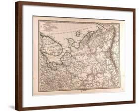 Map of Eastern Europe, 1873-null-Framed Giclee Print