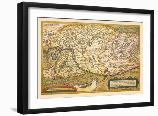 Map of Eastern Europe-Abraham Ortelius-Framed Premium Giclee Print