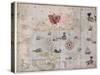 Map of Eastern North America: Florida to Chesapeake Bay-John White-Stretched Canvas