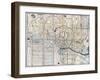 Map of Edo-null-Framed Giclee Print