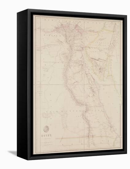 Map of Egypt, 1832-John Arrowsmith-Framed Stretched Canvas