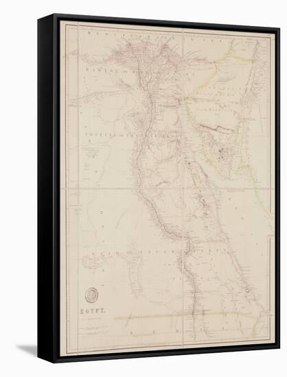 Map of Egypt, 1832-John Arrowsmith-Framed Stretched Canvas