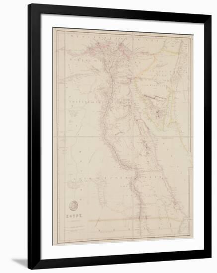 Map of Egypt, 1832-John Arrowsmith-Framed Giclee Print