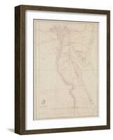 Map of Egypt, 1832-John Arrowsmith-Framed Giclee Print