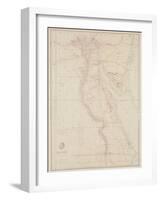 Map of Egypt, 1832-John Arrowsmith-Framed Giclee Print