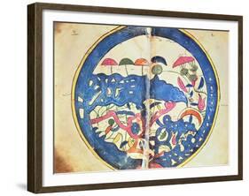 Map of Egypt, from "Atlas Geographique"-Abu Abdallah Muhammad Al-Idrisi-Framed Giclee Print