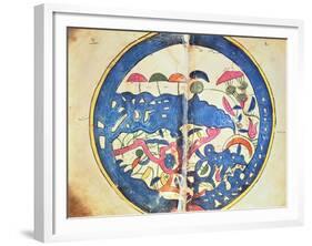 Map of Egypt, from "Atlas Geographique"-Abu Abdallah Muhammad Al-Idrisi-Framed Giclee Print