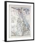 Map of Egypt Sudan 1899-null-Framed Giclee Print