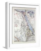 Map of Egypt Sudan 1899-null-Framed Giclee Print