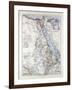 Map of Egypt Sudan 1899-null-Framed Giclee Print