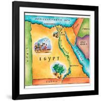 Map of Egypt-Jennifer Thermes-Framed Photographic Print