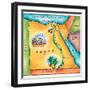 Map of Egypt-Jennifer Thermes-Framed Photographic Print