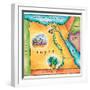 Map of Egypt-Jennifer Thermes-Framed Photographic Print