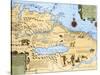 Map of El Dorado and the Amazon, 16th Century-Science Source-Stretched Canvas