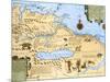 Map of El Dorado and the Amazon, 16th Century-Science Source-Mounted Giclee Print