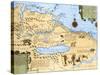 Map of El Dorado and the Amazon, 16th Century-Science Source-Stretched Canvas