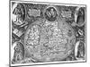 Map of England, 16th Century-null-Mounted Giclee Print