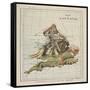 Map of England: A Modern St. George and the Dragon!!!, London, 1888-null-Framed Stretched Canvas