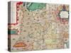 Map of England and Wales, 1579-null-Stretched Canvas