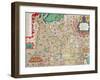 Map of England and Wales, 1579-null-Framed Giclee Print