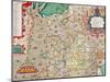 Map of England and Wales, 1579-null-Mounted Giclee Print