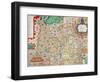 Map of England and Wales, 1579-null-Framed Giclee Print