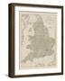 Map of England and Wales, 1790-The Vintage Collection-Framed Giclee Print