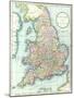 Map of England and Wales, 1852, from R.H. Laurie's Atlas-null-Mounted Giclee Print