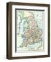 Map of England and Wales, 1852, from R.H. Laurie's Atlas-null-Framed Giclee Print