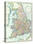 Map of England and Wales, 1852, from R.H. Laurie's Atlas-null-Stretched Canvas