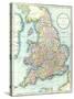 Map of England and Wales, 1852, from R.H. Laurie's Atlas-null-Stretched Canvas