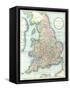 Map of England and Wales, 1852, from R.H. Laurie's Atlas-null-Framed Stretched Canvas