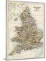 Map of England and Wales, 1870s-null-Mounted Giclee Print