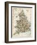 Map of England and Wales, 1870s-null-Framed Giclee Print