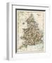 Map of England and Wales, 1870s-null-Framed Giclee Print