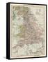 Map of England and Wales, 1870s-null-Framed Stretched Canvas