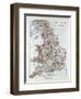 Map of England and Wales 1899-null-Framed Giclee Print