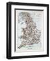 Map of England and Wales 1899-null-Framed Giclee Print