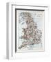 Map of England and Wales 1899-null-Framed Giclee Print