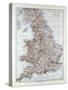 Map of England and Wales 1899-null-Stretched Canvas