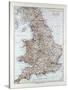 Map of England and Wales 1899-null-Stretched Canvas