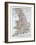 Map of England and Wales 1899-null-Framed Giclee Print