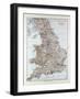 Map of England and Wales 1899-null-Framed Giclee Print