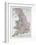 Map of England and Wales 1899-null-Framed Giclee Print