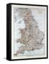 Map of England and Wales 1899-null-Framed Stretched Canvas