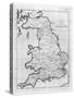 Map of England and Wales Showing Kingdoms of Saxon Heptarchy-null-Stretched Canvas
