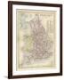 Map of England and Wales Showing Railways and Canals-James Archer-Framed Photographic Print