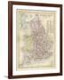 Map of England and Wales Showing Railways and Canals-James Archer-Framed Photographic Print